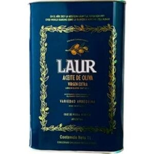Aceite De Oliva Laur Arbequina Extra Virgen Lata 1 L