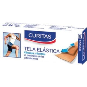 Apósitos Curitas Tela Elástica 8 Unidades