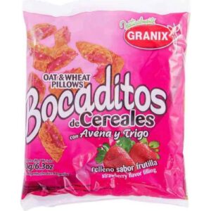 Bocaditos De Cereal Granix Con Avena Y Trigo Sabor Frutilla 180 g