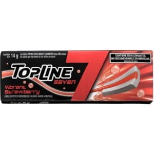 Chicles Topline Seven Vibrant Strawberry 14 g