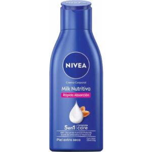 Crema Corporal Nivea Hidratante Milk Nutritiva 5 En 1 Para Piel Extra Seca 125 ml
