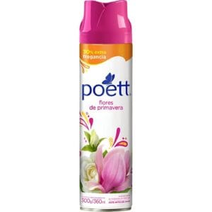 Desodorante De Ambiente En Aerosol Poett Fragancia Flores de Primavera 360 ml