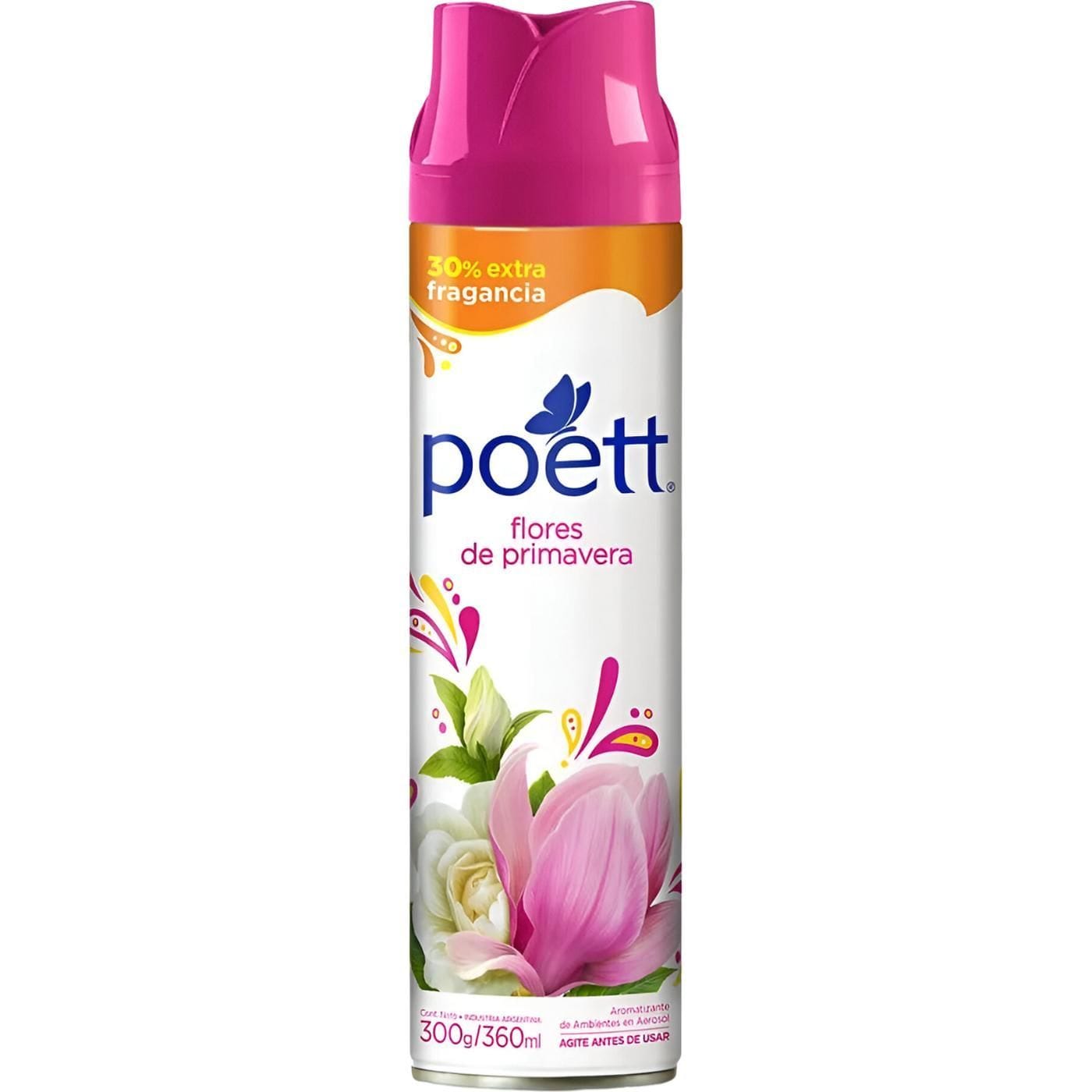 Desodorante De Ambiente En Aerosol Poett Fragancia Flores de Primavera 360 ml