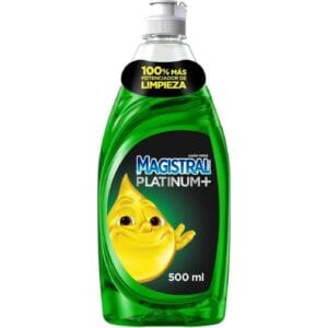 Detergente Líquido Magistral Platinum Plus Limón 500 ml