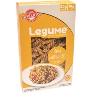 Fideos Fusilli Legume De Harina De Garbanzo Sin Tacc 284 g