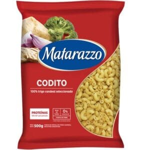 Fideos Matarazzo Coditos Rayados 500 g