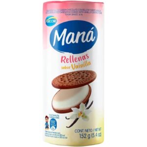 Galletas Mana Chocolate Rellenas De Vainilla 152 g