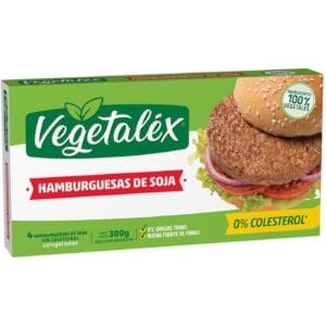 Hamburguesa De Soja Vegetalex (300 g) 4 Unidades