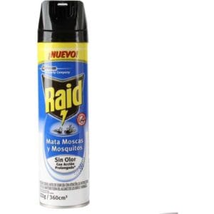 Insecticida Raid Mata Moscas Y Mosquitos Sin Olor 360 cm3