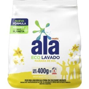 Jabón En Polvo Ala Matic Ecolavado Mañana De Sol 400 g