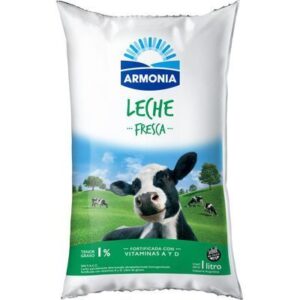 Leche Armonia Parcialmente Descremada 1% Sachet 1 L