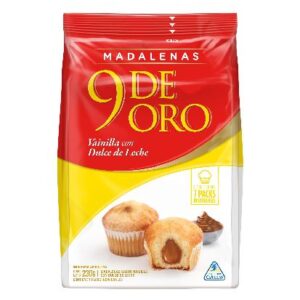Magdalenas 9 De Oro Vainilla Relleno Dulce De Leche 230 g