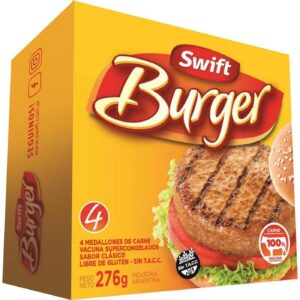 Medallon De Carne Swift Burguer 4 Unidades