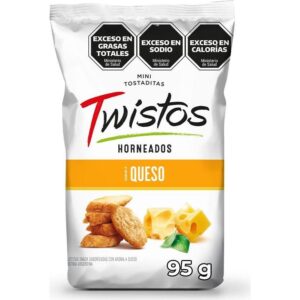 Mini Tostadas Twistos Queso 95 g