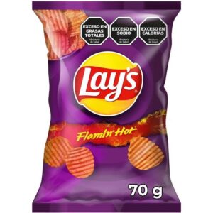 Papas Fritas Lays Ondas Flamin' Hot 70 g