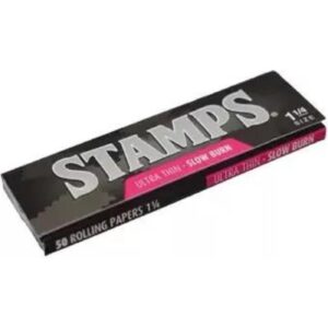 Papel Stamps Black Ultra Fino 1¼ 50 Unidades