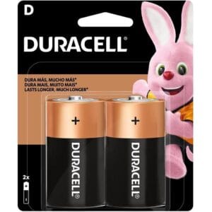 Pila Alcalina Duracell D Grande Paquete 2 Unidades