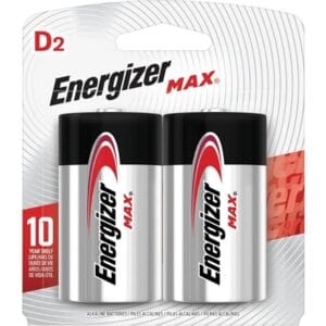 Pila Alcalina Energizer Max D2 2 Unidades