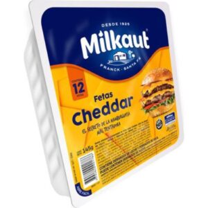 Queso Cheddar Milkaut En Fetas 145 g