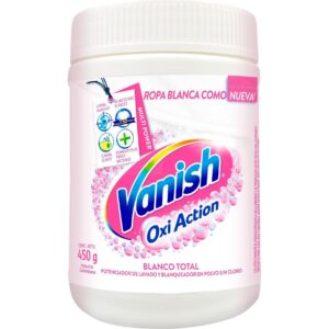 Quitamanchas Y Blanqueador Para Ropa Blanca Vanish Oxi Action En Polvo 450 g