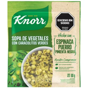 Sopa Deshidratada Knorr Vegetales Con Caracolitos Verdes 80 g