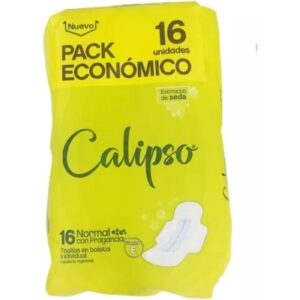 Toalla Femenina Calipso Normal Con Fragancia 16 Unidades