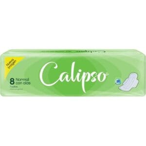 Toallas Femeninas Calipso Plana Con Alas Sin Desodorante 8 Unidades