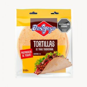 Tortillas de Trigo Don Yeyo 180g 6 Unidades