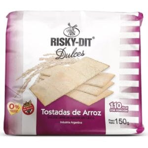 Tostada De Arroz Risky-Dit Dulce Sin Tacc 150 g