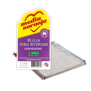 Trapo Rejilla Media Naranja Doble Reforzada (40 x 45 cm) 1 Unidad
