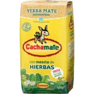 Yerba Mate Cachamate Mezcla De Hierbas Paquete Amarillo 500 g
