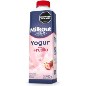 Yogur Milkaut Bebible Frutilla Tetra X 950g