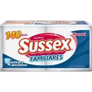 Servilletas Sussex Familiar 140 Unidades